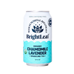 BrightLeaf Sparkling Chamomile Lavender Herbal Tea 12 oz Can