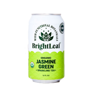 BrightLeaf Sparkling Jasmine Green Tea 12 oz Can