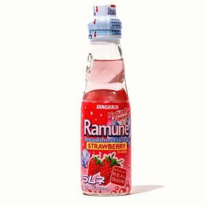 Sangaria Ramuné Strawberry Japanese Soda 6.76 oz Bottle