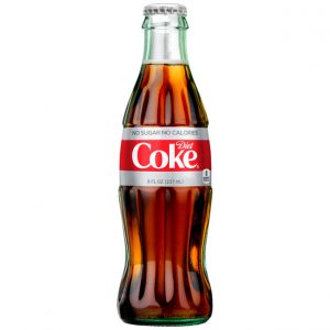 Diet Coke Glass 8 oz Bottle