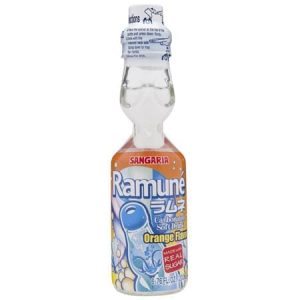 Sangaria Ramuné Orange Japanese Soda 6.76 oz Bottle