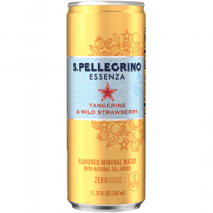 San Pellegrino Essenza Tangerine Strawberry Sparkling Water 330 ml Slim Can