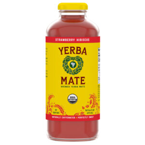 Guayaki Strawberry Hibiscus Yerba Mate 16oz Bottle
