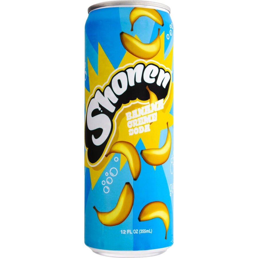 Picture of Shonen Banana Creme Soda 12 oz Can - Blue Dog Beverage