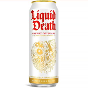 Liquid Death Cherry Obituary Sparkling Water 19.2oz Can