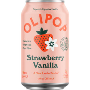 Olipop Strawberry Vanilla 12 oz Can