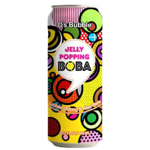 O's Jelly Popping Lychee Boba 16.2oz Can