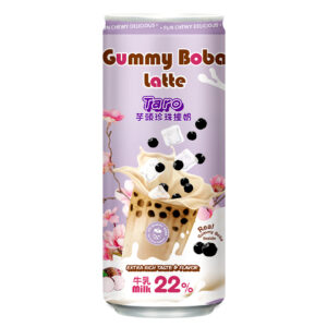 O's Gummy Taro Boba Latte 15.9oz Can
