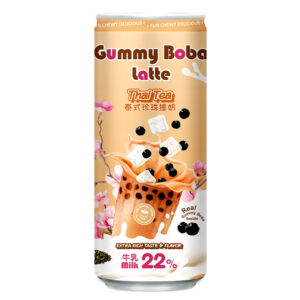 O's Gummy Thai Tea Boba Latte 15.9oz Can