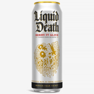 Liquid Death Berry It Alive Sparkling Water 19.2oz Can