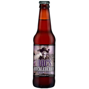 Doc's Huckleberry Cream Soda 12 oz Bottle